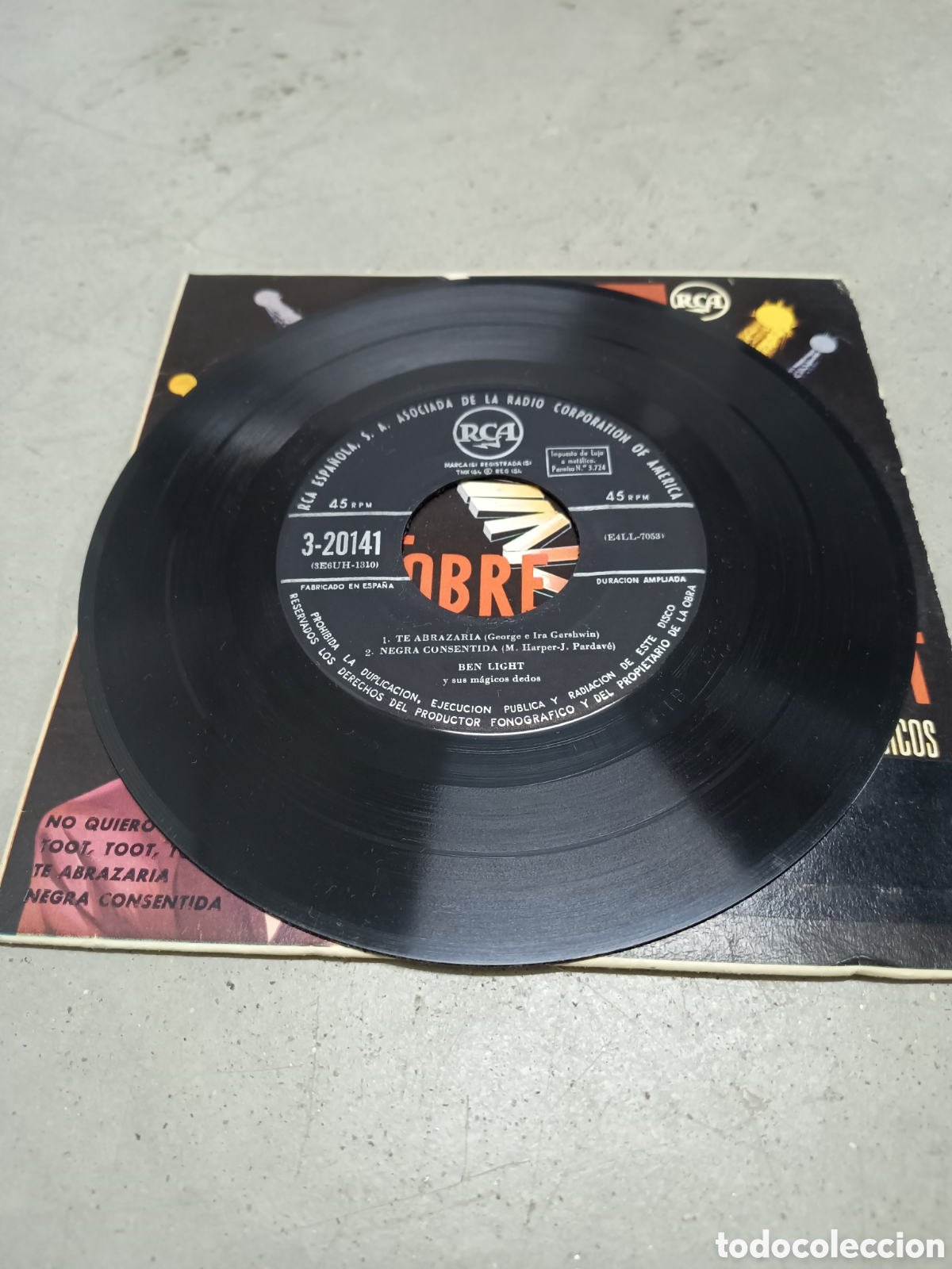 Discos de vinilo: LUZ SOBRE BEN LIGHT Y SUS DEDOS MAGICOS - Foto 3
