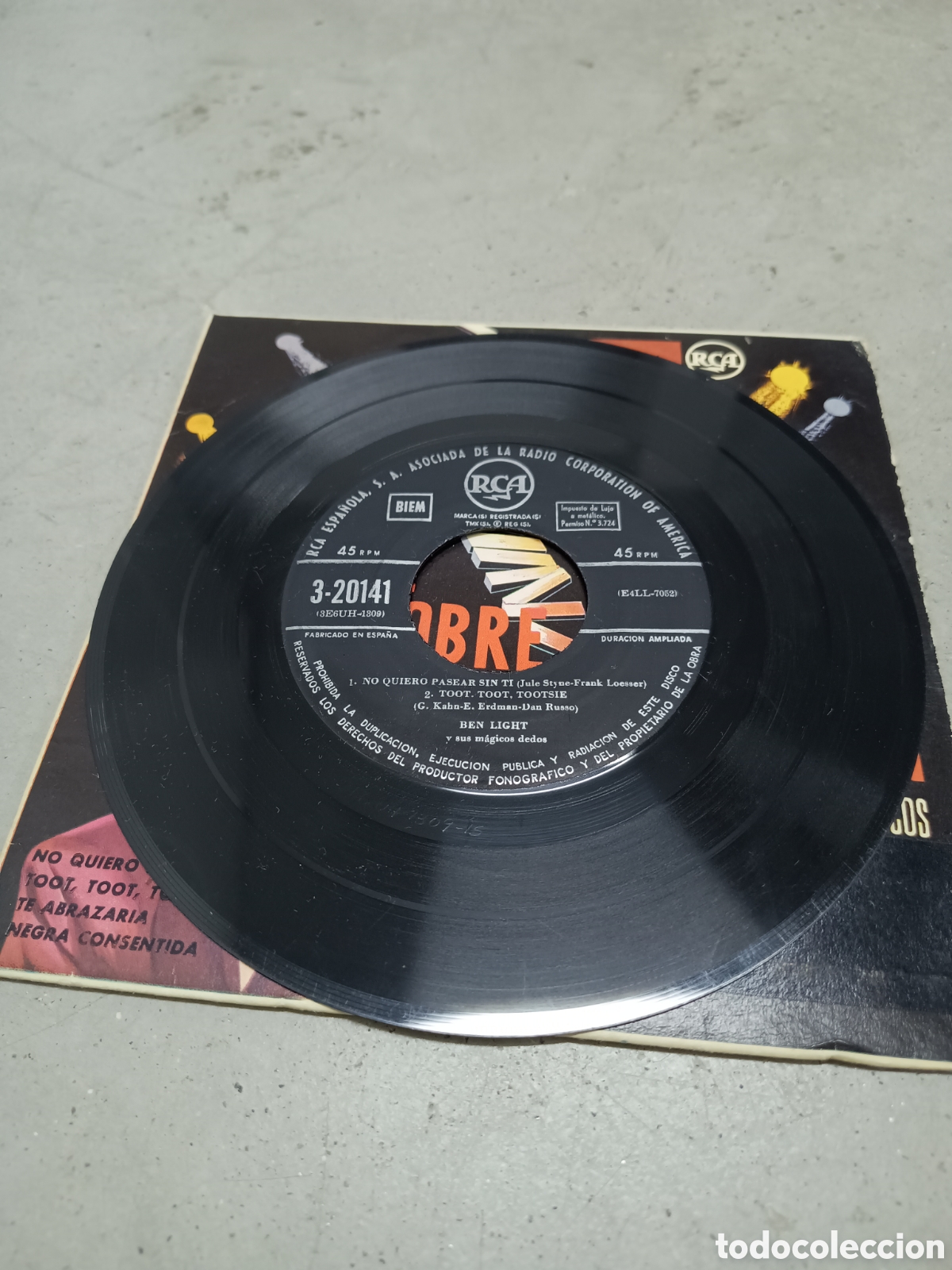 Discos de vinilo: LUZ SOBRE BEN LIGHT Y SUS DEDOS MAGICOS - Foto 4