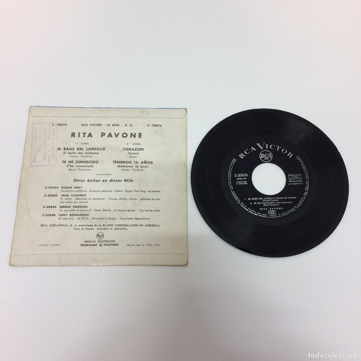 Discos de vinilo: Disco Vinilo: Rita Pavone - 3-20676 - Foto 3