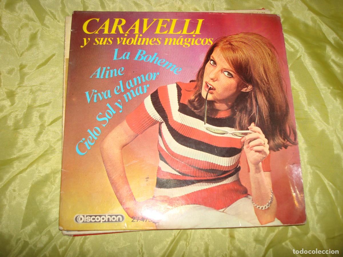 Discos de vinilo: CARAVELLI Y SUS VIOLINES MAGICOS. ALINE + 3. EP. DISCOPHON, 1966 - Foto 1