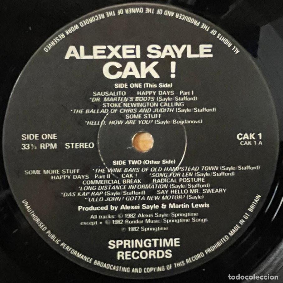 Discos de vinilo: ALEXEI SAYLE - CAK! / LP SPRINGTIME RECORDS 1982 / UK - Foto 5