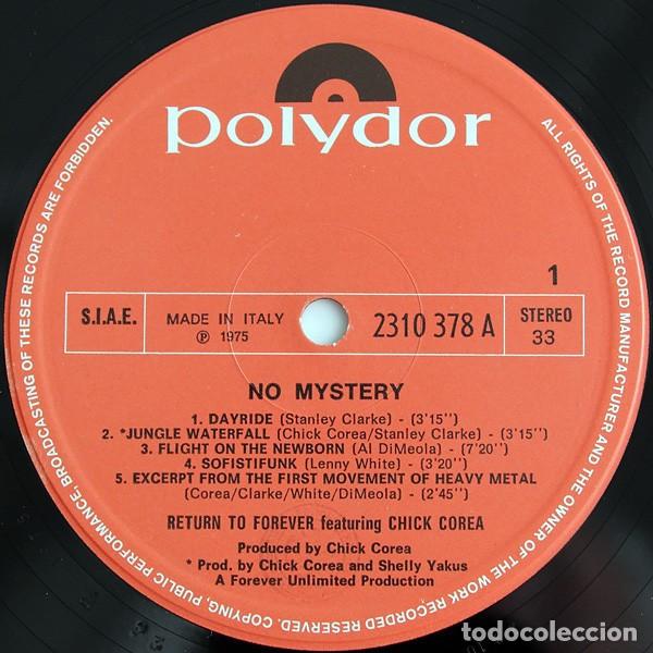Discos de vinilo: Return To Forever featuring Chick Corea - No Mystery (LP Vinilo) - Foto 2