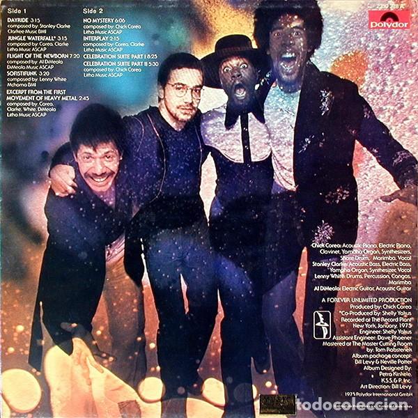 Discos de vinilo: Return To Forever featuring Chick Corea - No Mystery (LP Vinilo) - Foto 4