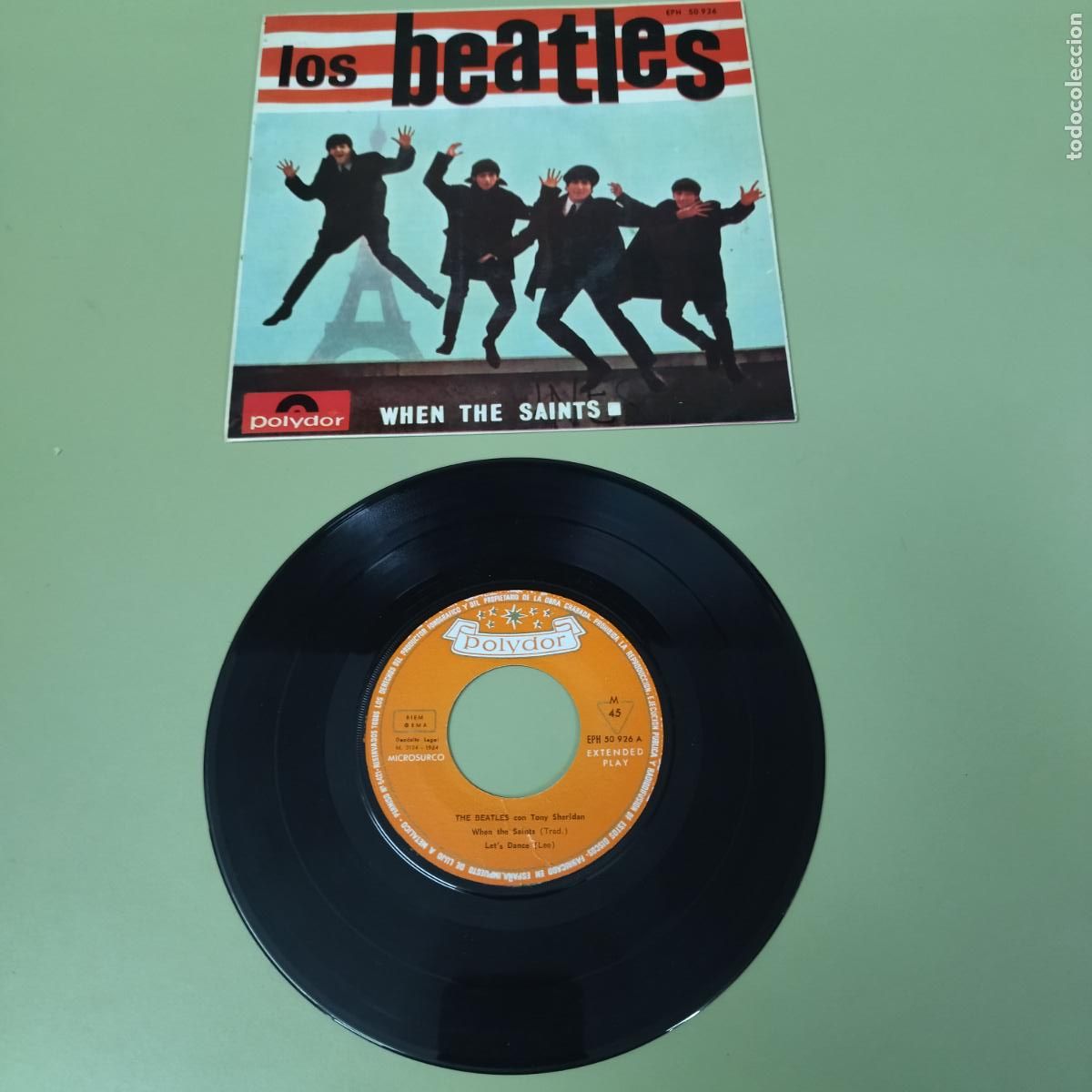 Discos de vinilo: EP SINGLE DISCO VINILO LOS BEATLES WHEN THE SAINTS +3 - Foto 1