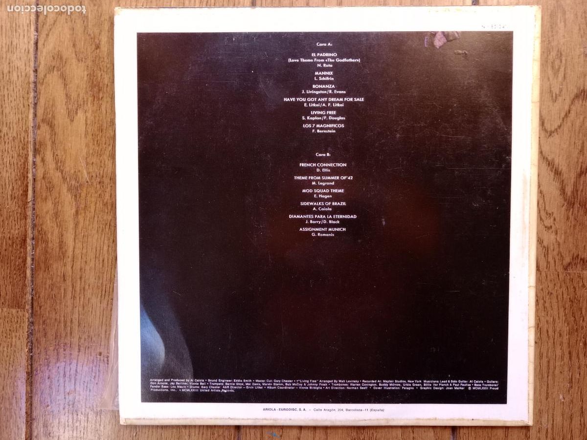 Discos de vinilo: Al Caiola - el padrino + mannix + Bonanza +.... - Foto 3