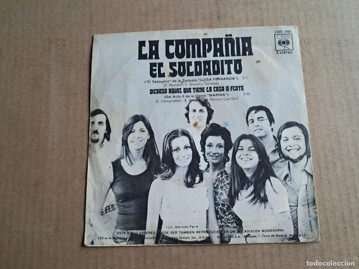 Discos de vinilo: LA COMPA&Ntilde;IA - EL SOLDADITO SINGLE 1971 - Foto 3