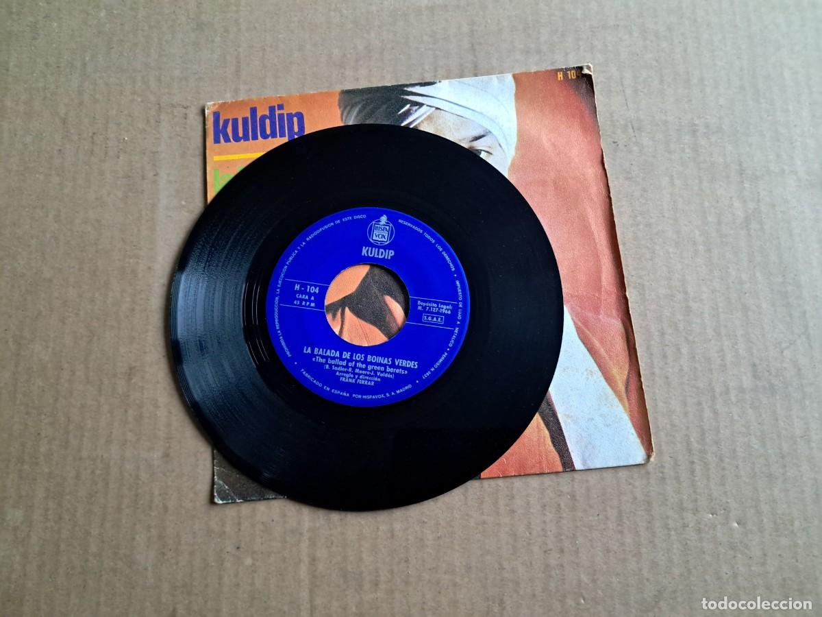Discos de vinilo: KULDIP - LA BALADA DE LOS BOINAS VERDES SINGLE 1966 - Foto 2