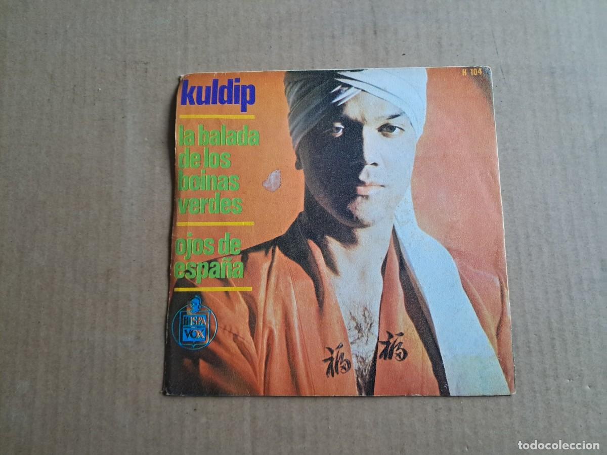 Discos de vinilo: KULDIP - LA BALADA DE LOS BOINAS VERDES SINGLE 1966 - Foto 3