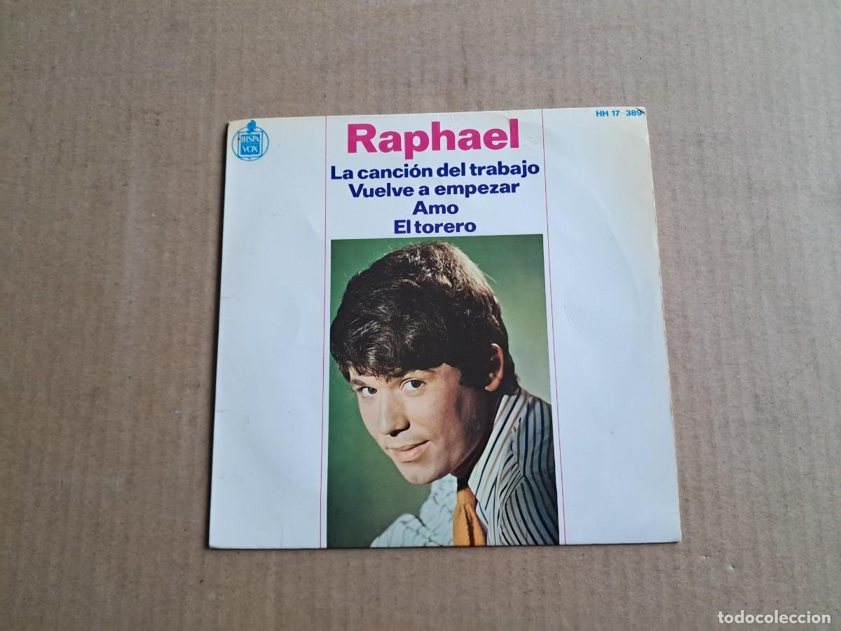 Discos de vinilo: RAPHAEL - LA CANCION DEL TRABAJO EP 4 TEMAS 1966 - Foto 1