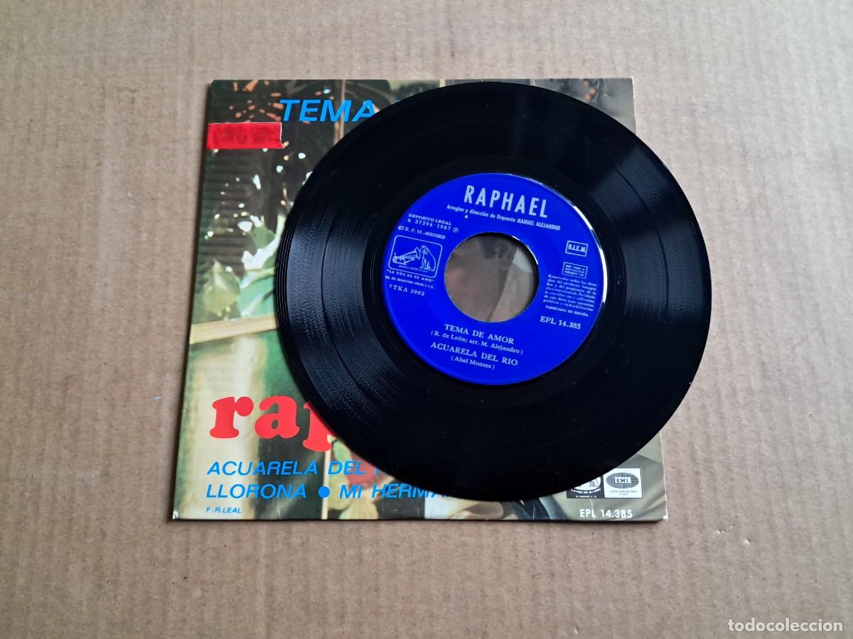 Discos de vinilo: RAPHAEL - TEMA DE AMOR EP 4 TEMAS 1967 - Foto 2