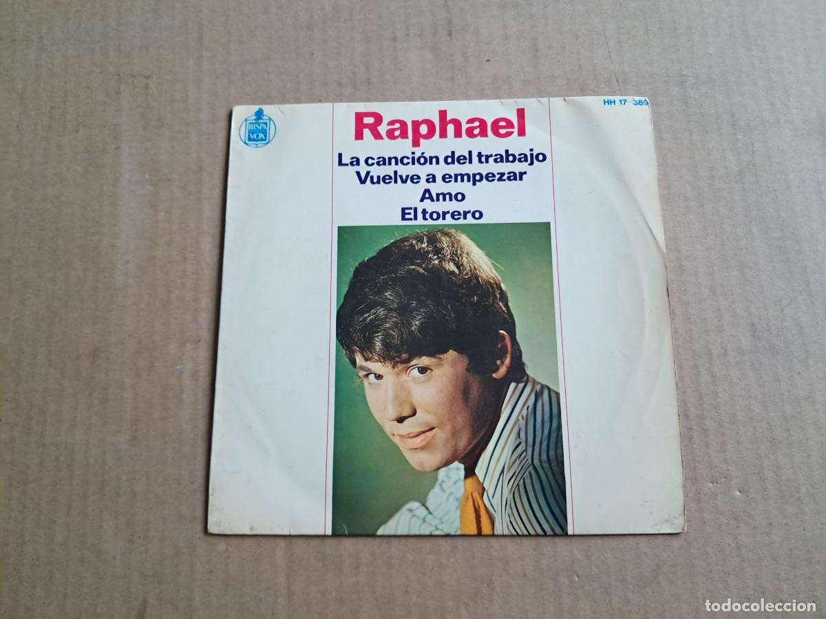 Discos de vinilo: RAPHAEL - LA CANCION DEL TRABAJO EP 4 TEMAS 1966 - Foto 1