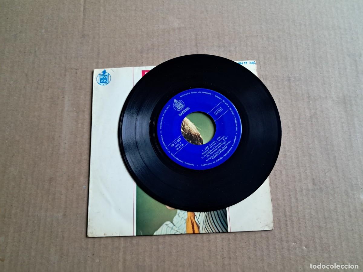 Discos de vinilo: RAPHAEL - LA CANCION DEL TRABAJO EP 4 TEMAS 1966 - Foto 2