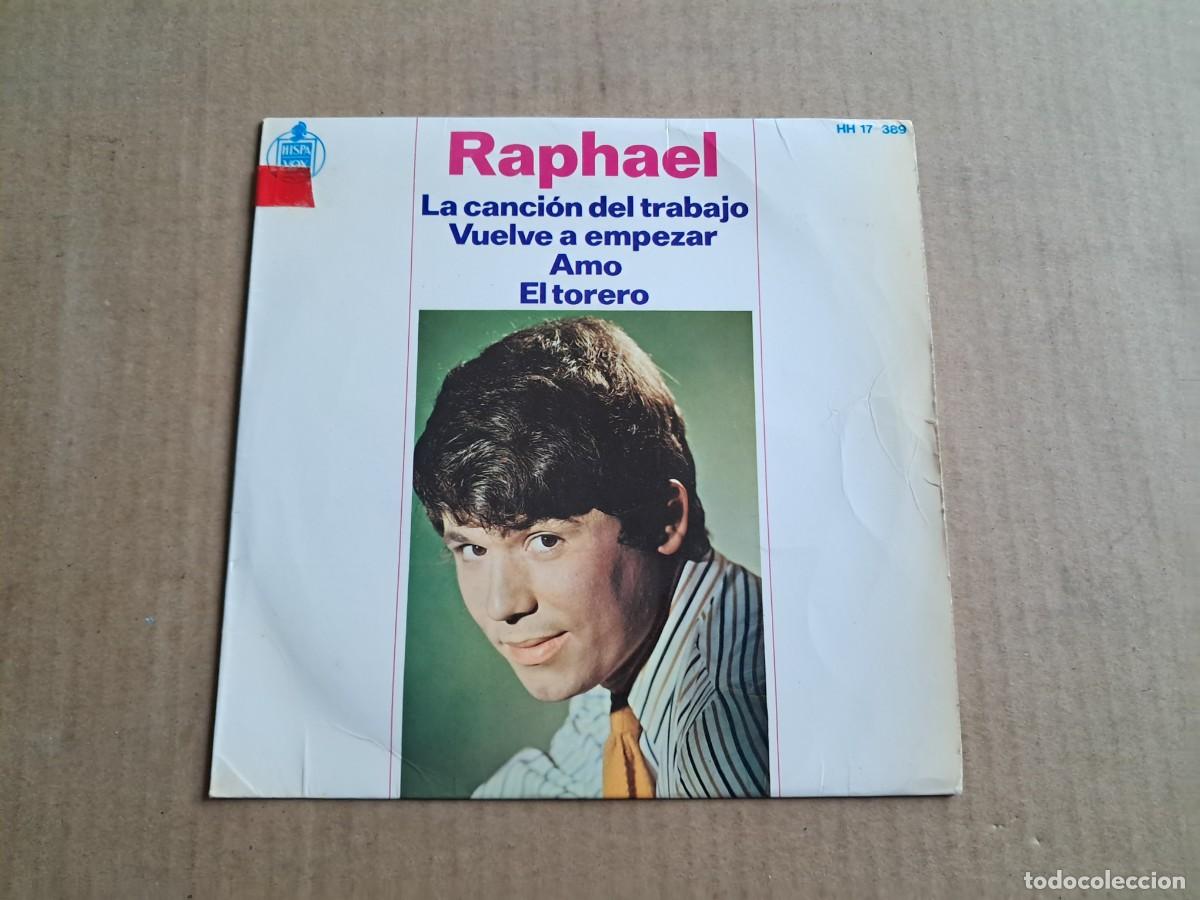 Discos de vinilo: RAPHAEL - LA CANCION DEL TRABAJO EP 4 TEMAS 1966 - Foto 1