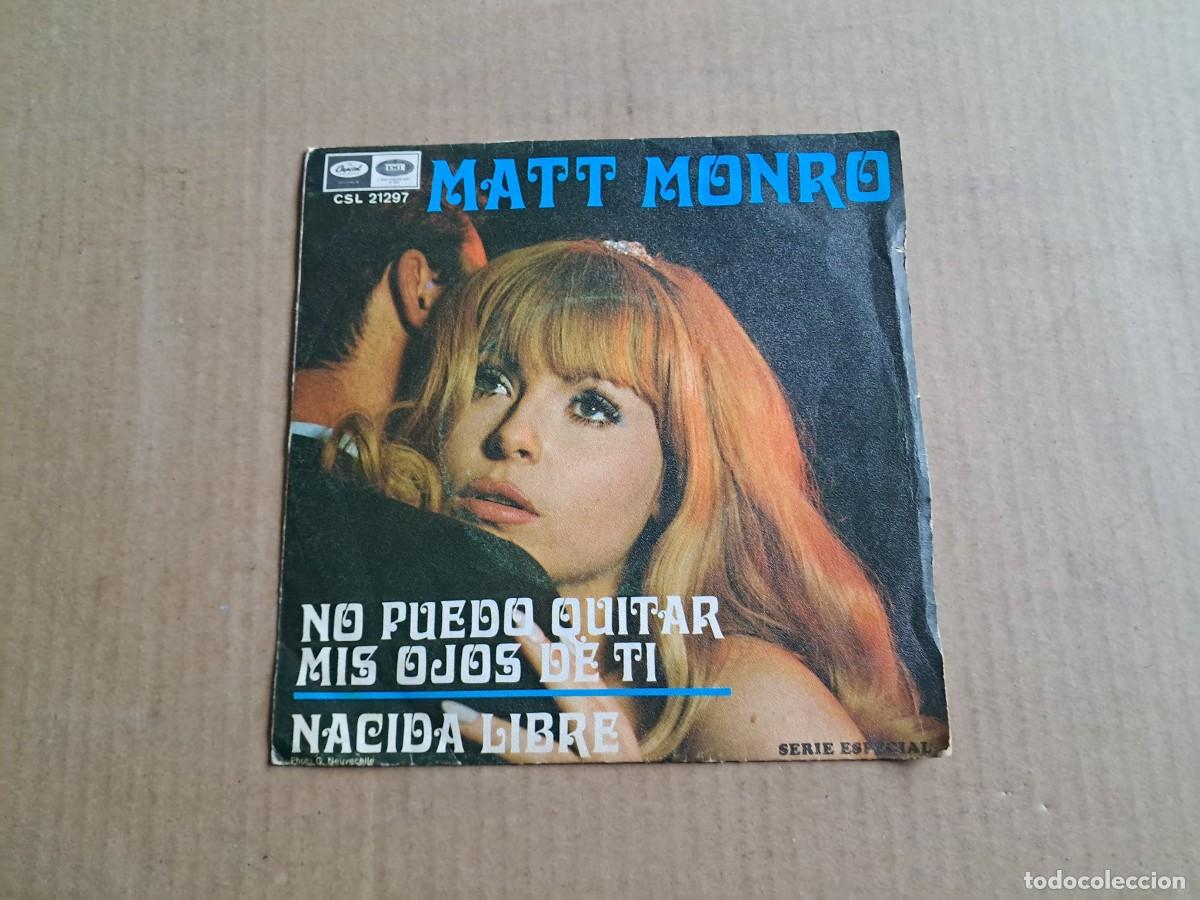 Discos de vinilo: MATT MONRO - NO PUEDO QUITAR SINGLE 1969 - Foto 1
