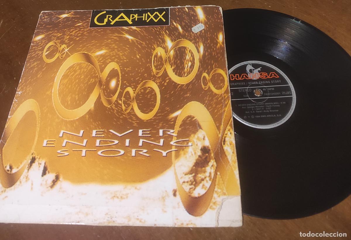 Discos de vinilo: GRAPHIXX, NEVER ENDING STORY , MAXI- ESPA&Ntilde;A- - Foto 1