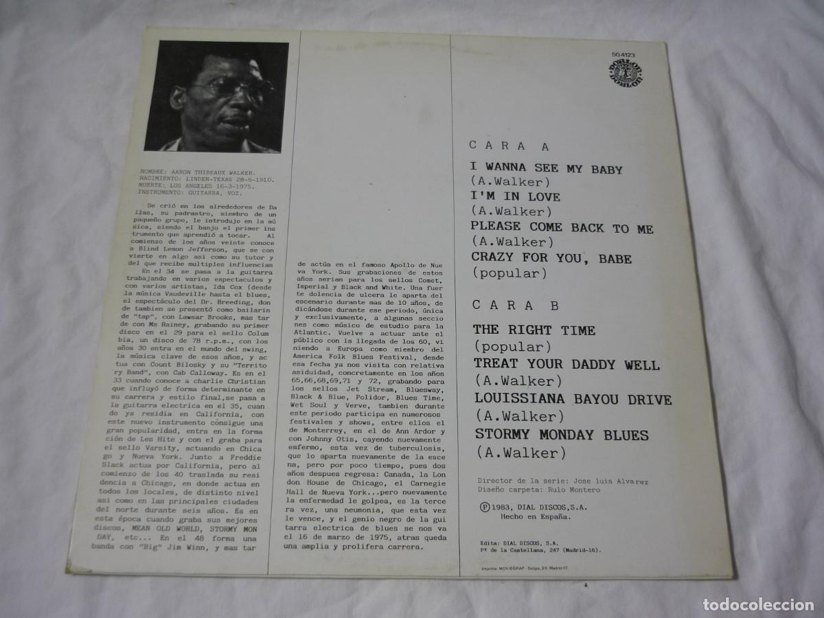Discos de vinilo: LP vinilo T. Bone Walker 1983 - Foto 3