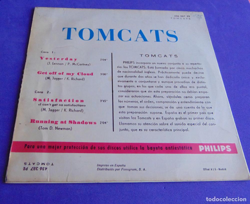 Discos de vinilo: The Tomcats &ndash; Yesterday + 3 - EP PHILIPS 1966 - Foto 2