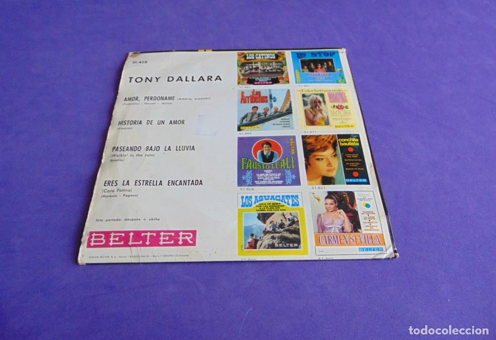 Discos de vinilo: TONY DALLARA - AMOR PERDONAME - EP 1965 - Foto 3