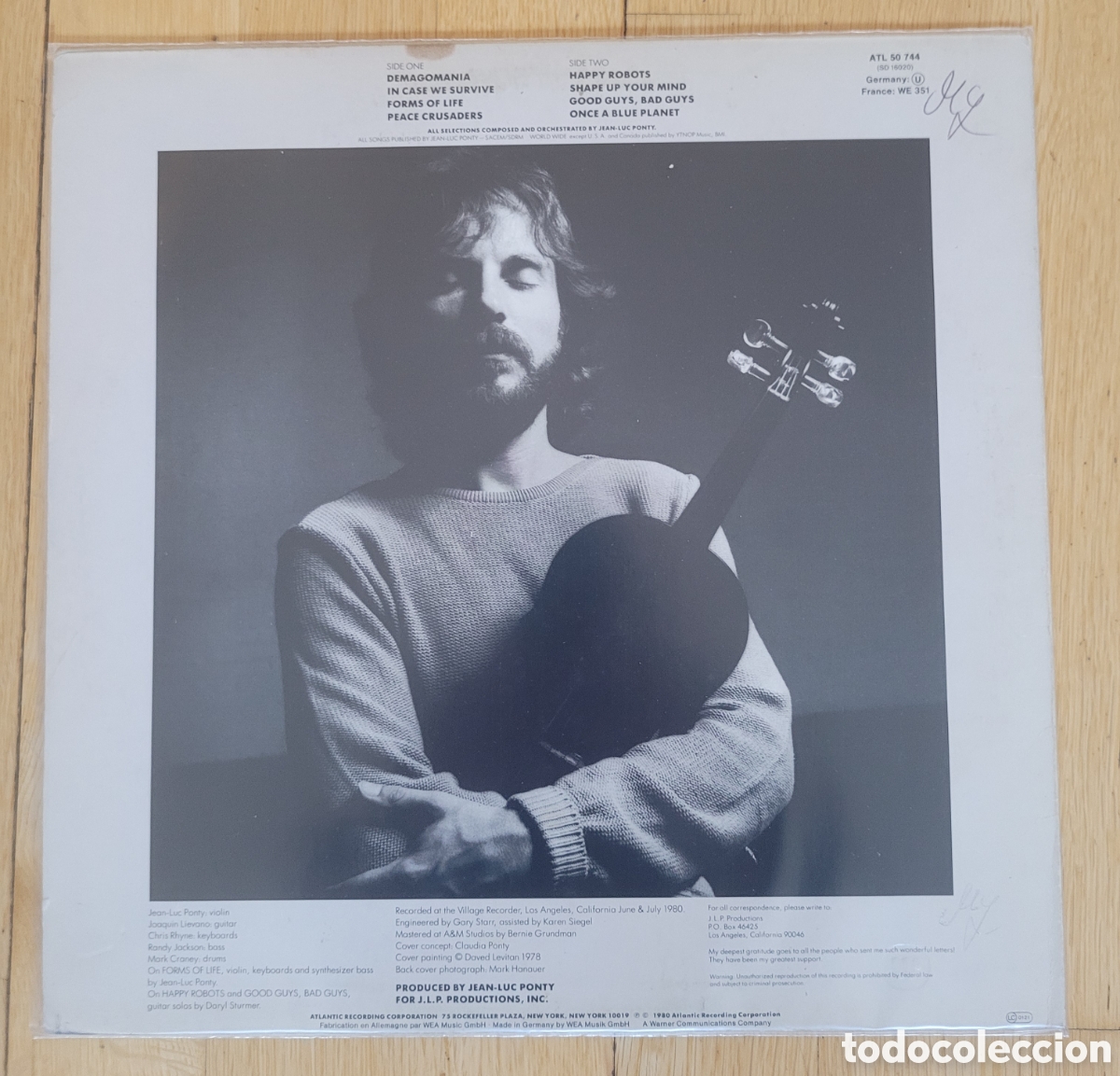 Discos de vinilo: Jean-Luc Ponty Civilized Evil lp. - Foto 2