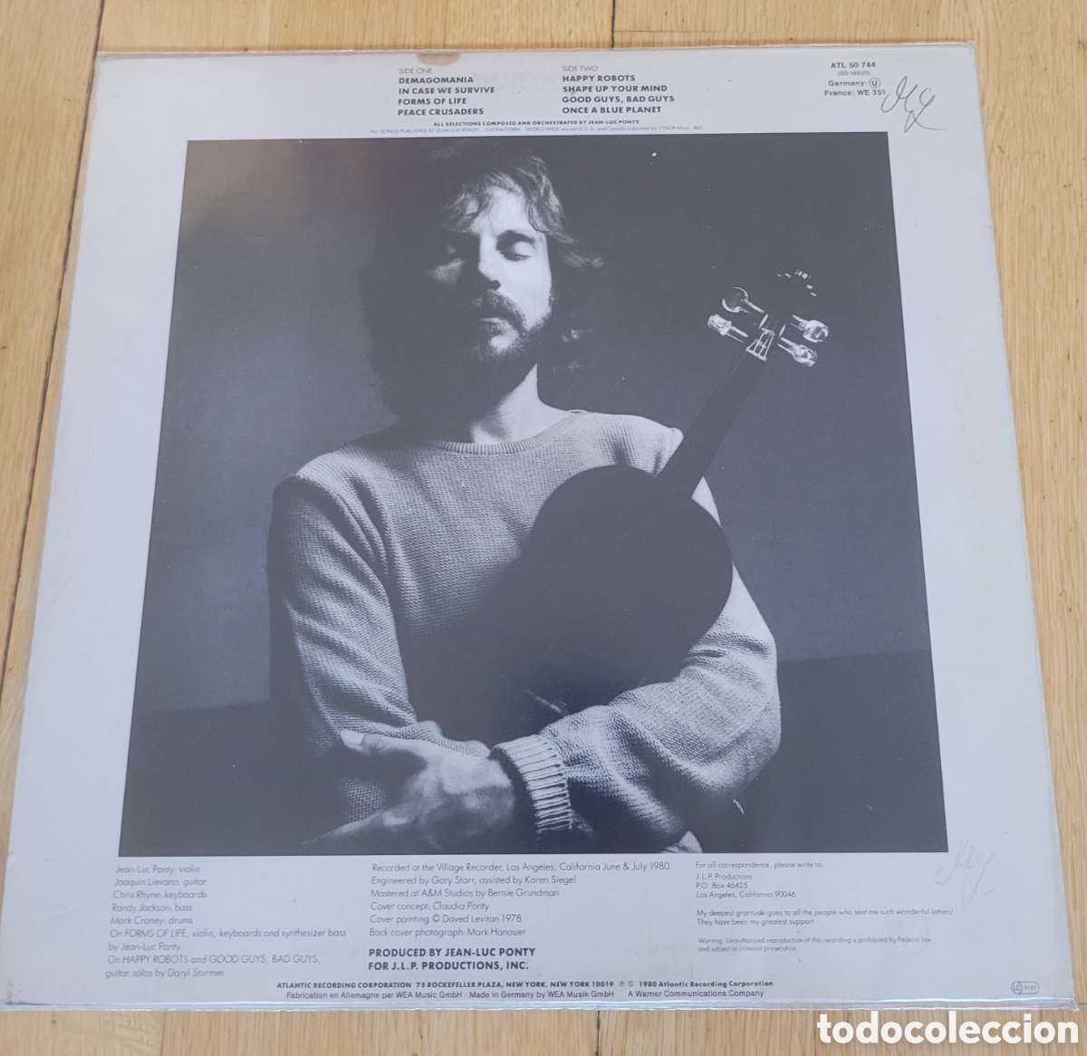 Discos de vinilo: Jean-Luc Ponty Civilized Evil lp. - Foto 5