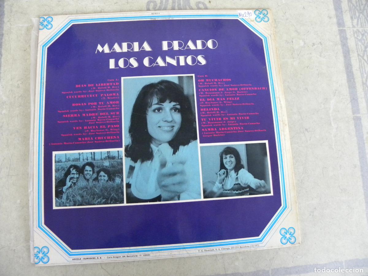 Discos de vinilo: MARIA PRADO, LOS CANTOS -LP 1972 - Foto 2