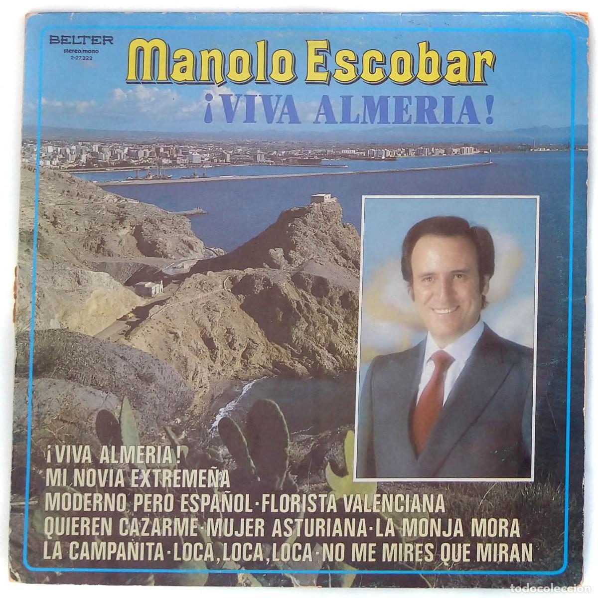 Discos de vinilo: MANOLO ESCOBAR viva almeria - Foto 1