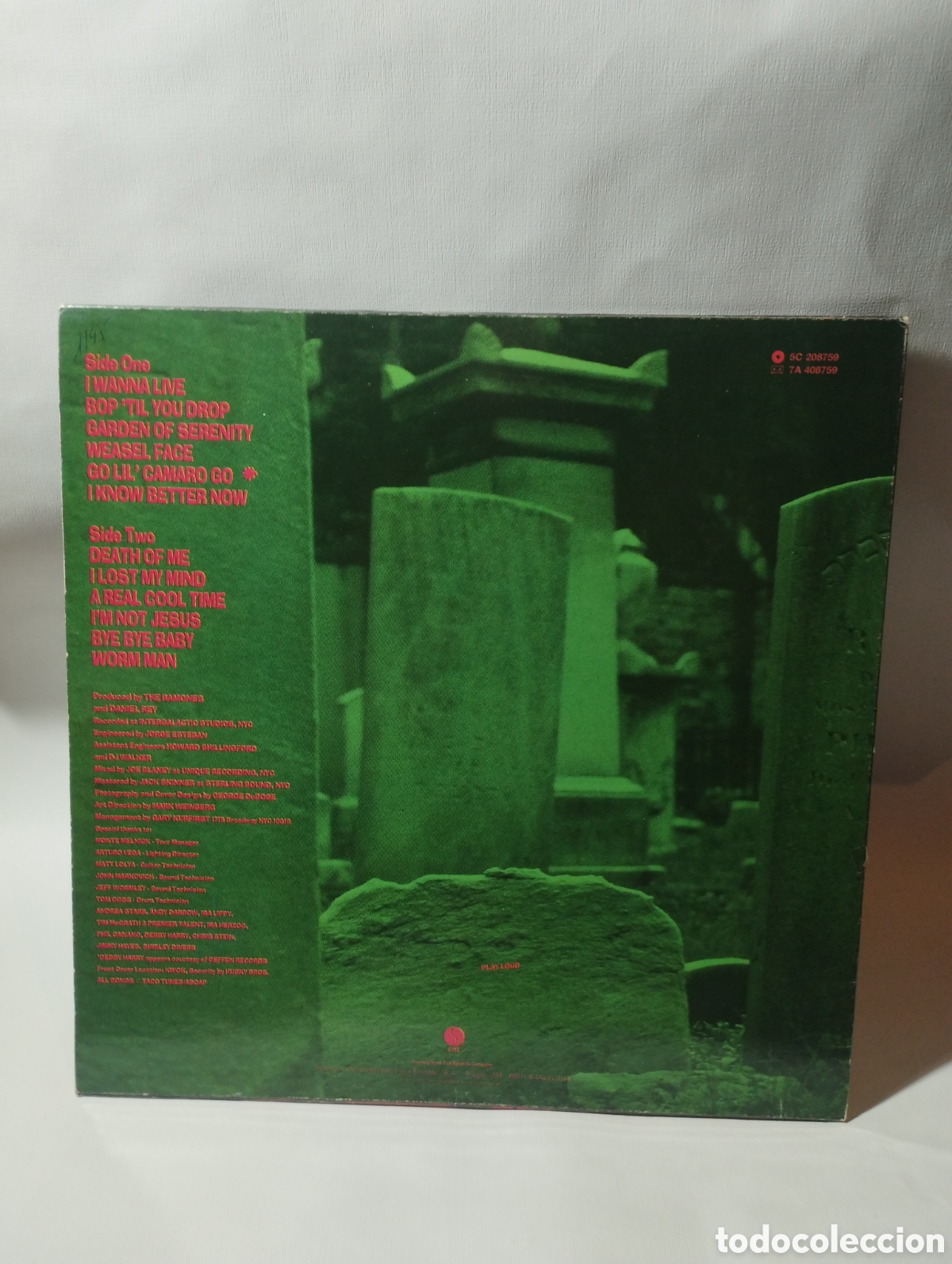 Discos de vinilo: Ramones. Halfway to sanity. Lp. Ariola. - Foto 2