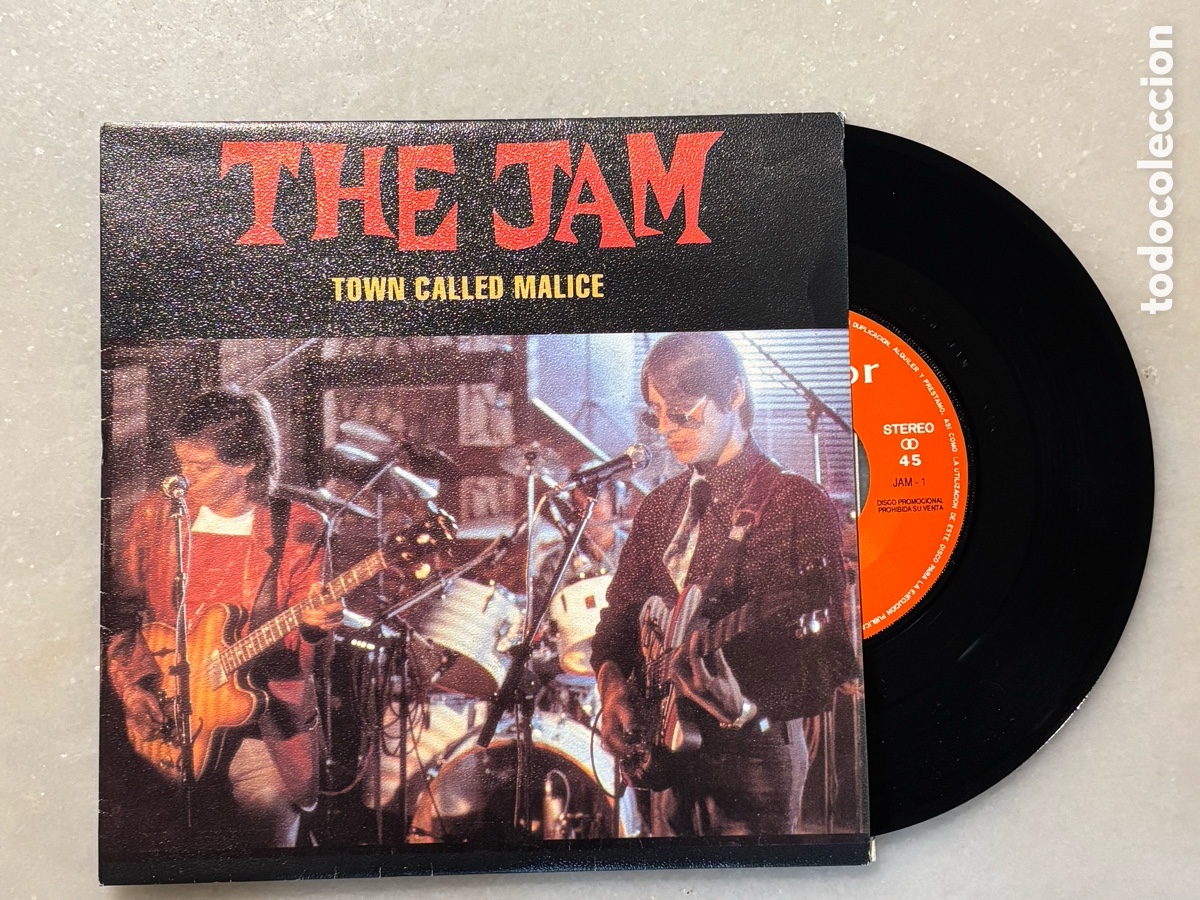 Discos de vinilo: Disco single The Jam.Town called malice. Buen estado - Foto 1