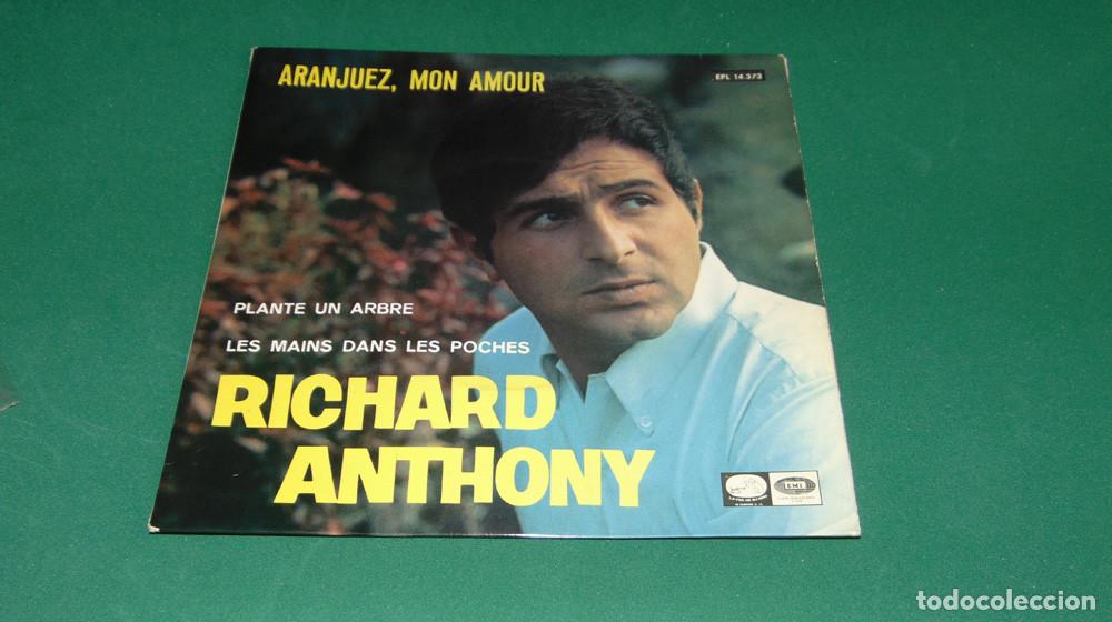 Discos de vinilo: RICHARD ANTHONY - ARANJUEZ MON AMOUR + 2 - EP 1967 - Foto 1