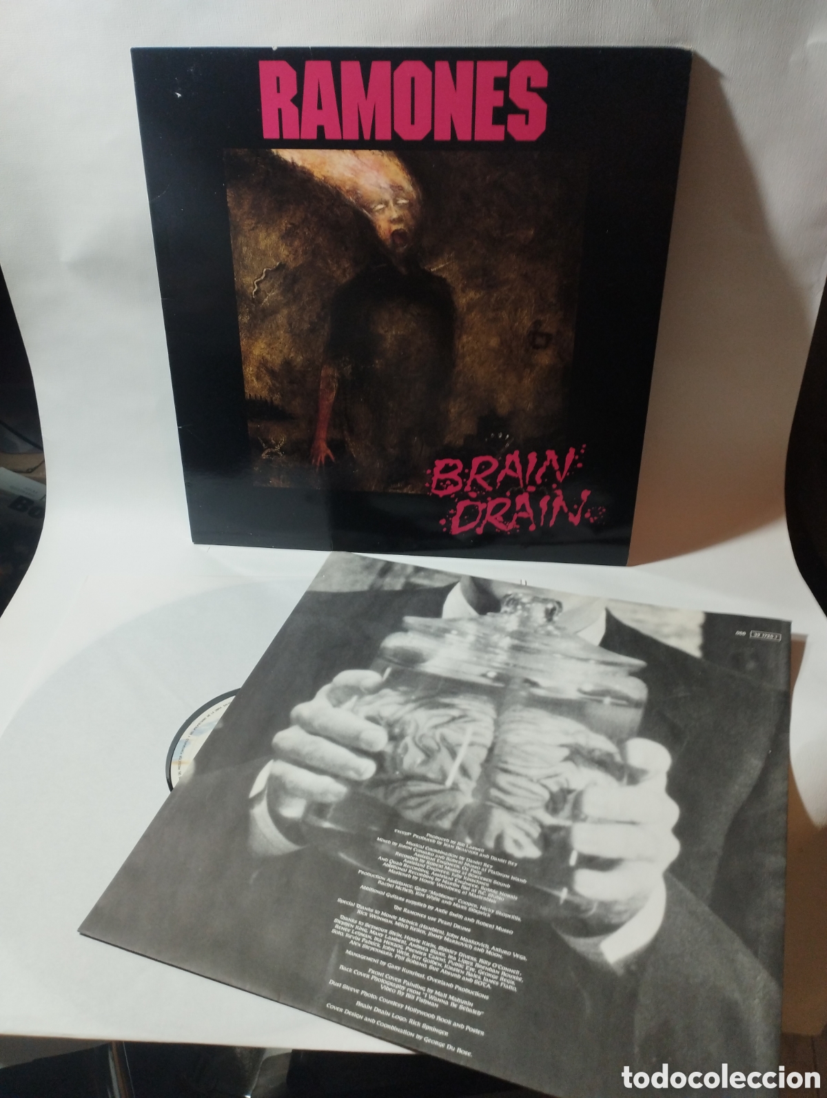 Discos de vinilo: Ramones. Brain drain. Lp. - Foto 3