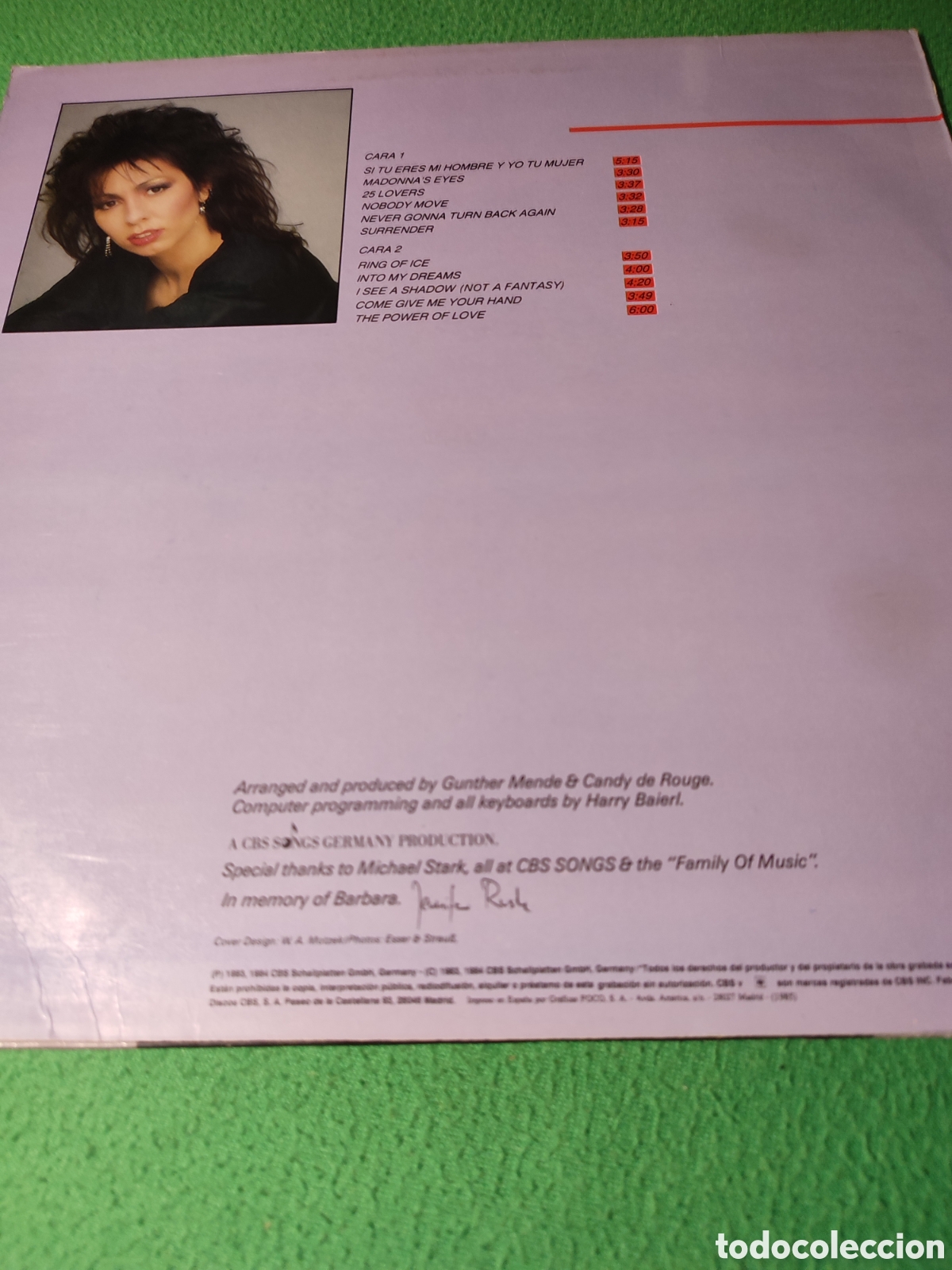 Discos de vinilo: Jennifer Rush - Si t&uacute; eres mi hombre.... - Foto 2