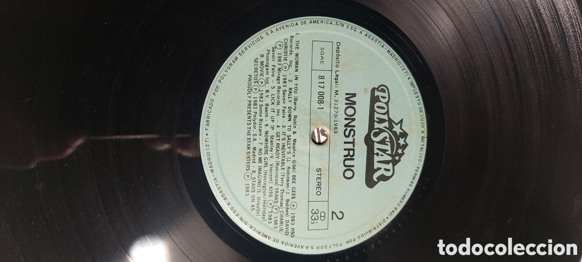 Discos de vinilo: Vinilo &rdquo;MONSTRUO 30 &Eacute;xitos&rdquo; Recopilatorio - 1983 - doble LP - Polystar - Foto 8