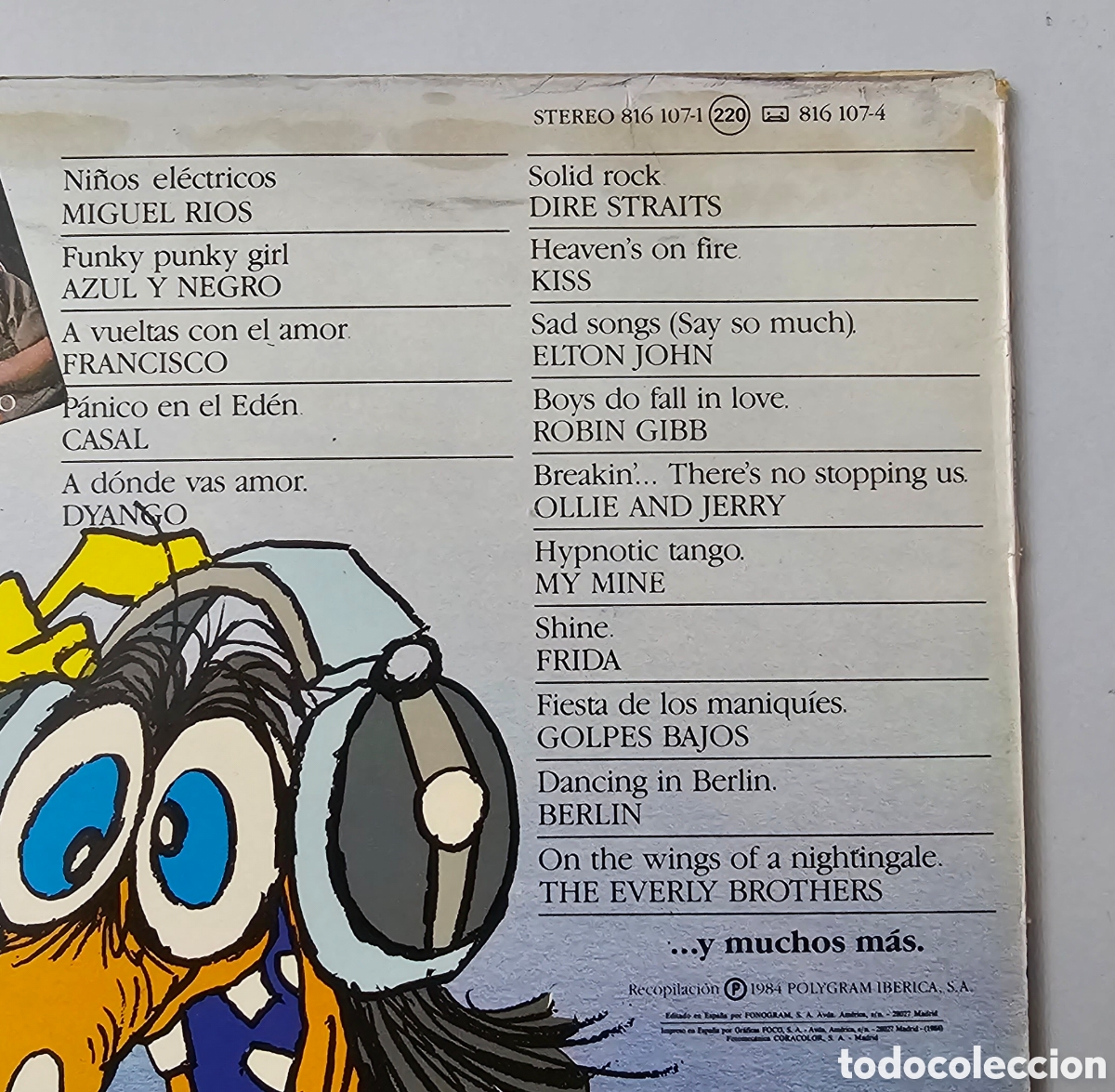 Discos de vinilo: 2 LPs V/A MONSTRUO 2 (Espa&ntilde;a - Polystar - 1984) - Foto 5