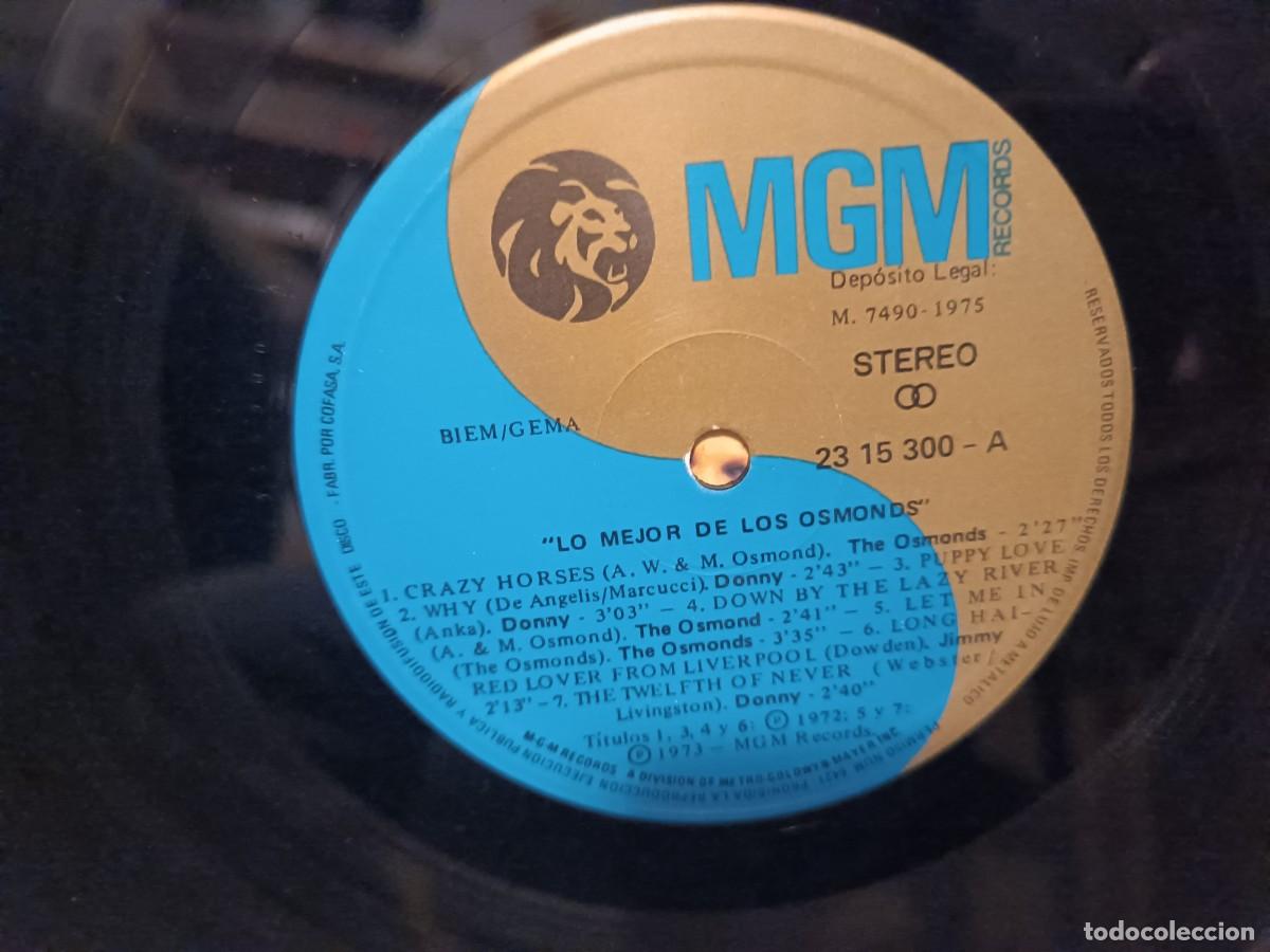 Discos de vinilo: Lo mejor de Osmonds ........ - Foto 3