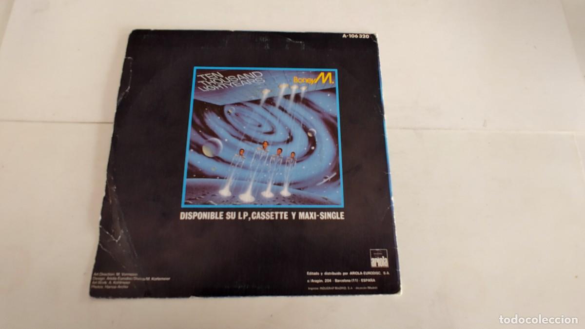 Discos de vinilo: BONEY M-SINGLE SOMEWHERE IN THE WORLD - Foto 2