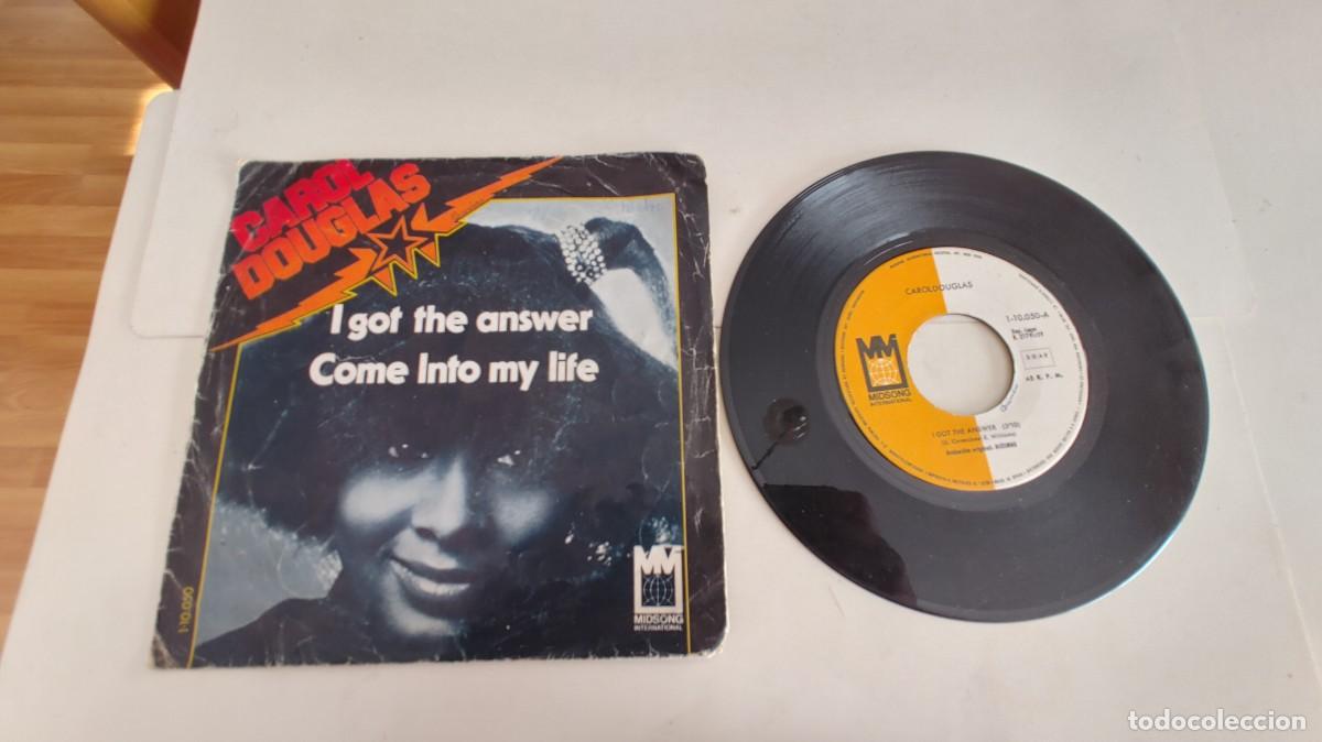 Discos de vinilo: CAROL DOUGLAS-SINGLE O GOT THE ANSWER - Foto 1