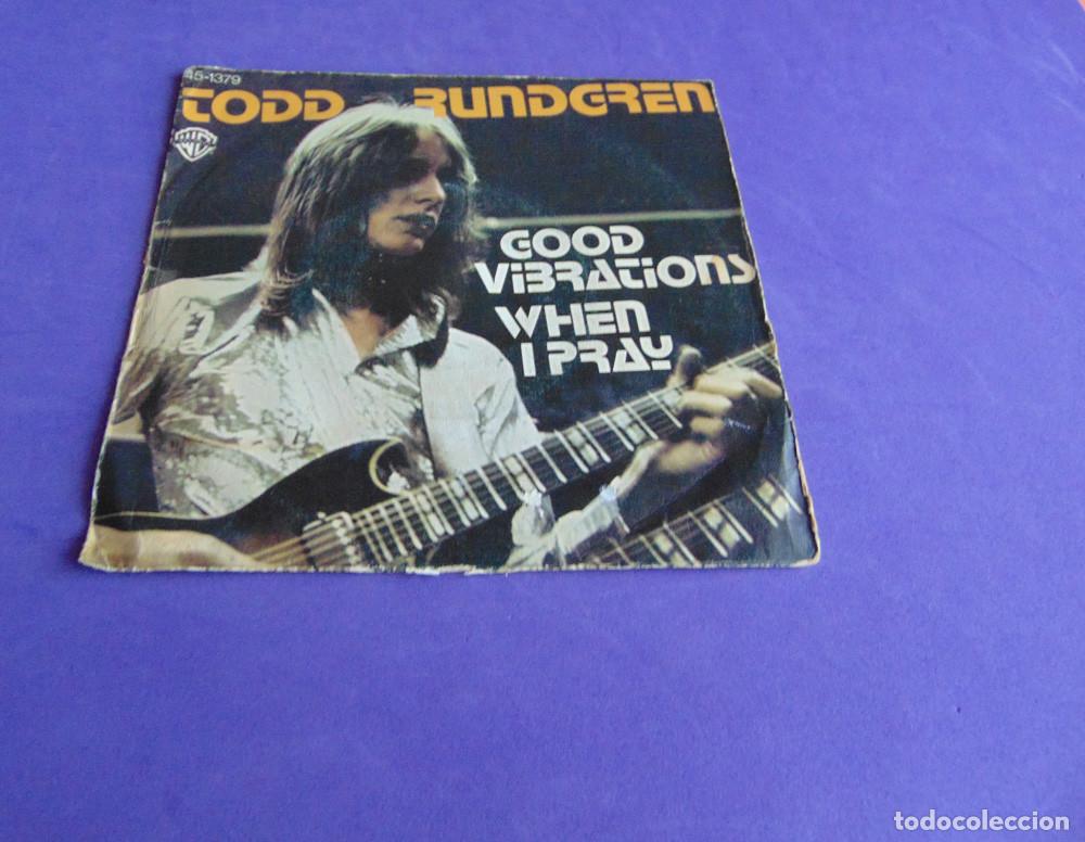Discos de vinilo: Todd Rundgren &ndash; Good Vibrations / When I Pray - SINGLE 1976 - Foto 1