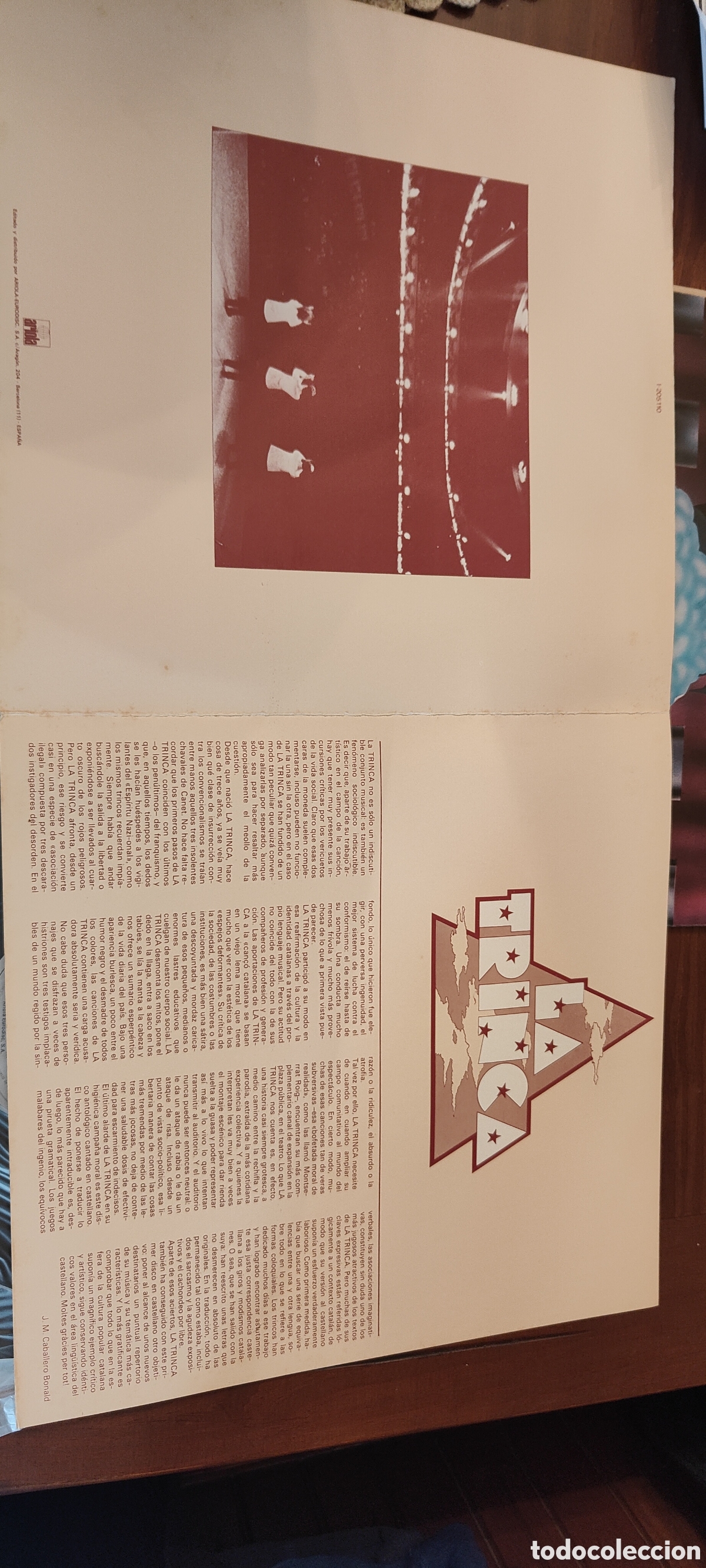 Discos de vinilo: VINILO LA TRINCA QUESQUESE SE MERDE - Foto 3
