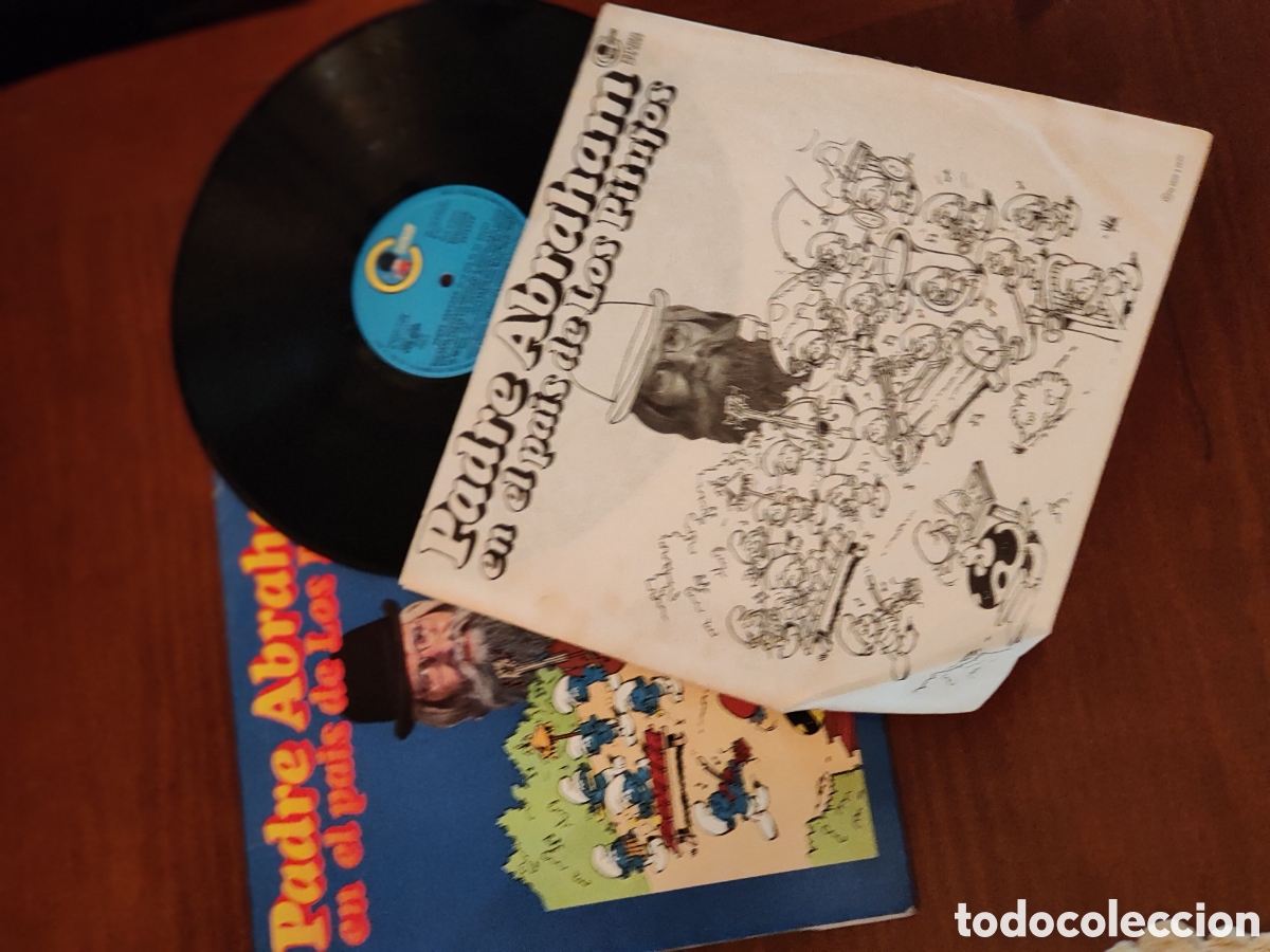 Discos de vinilo: VINILO EL PADRE ABRAHAM EN EL PA&Iacute;S DE LOS PITUFOS - Foto 2