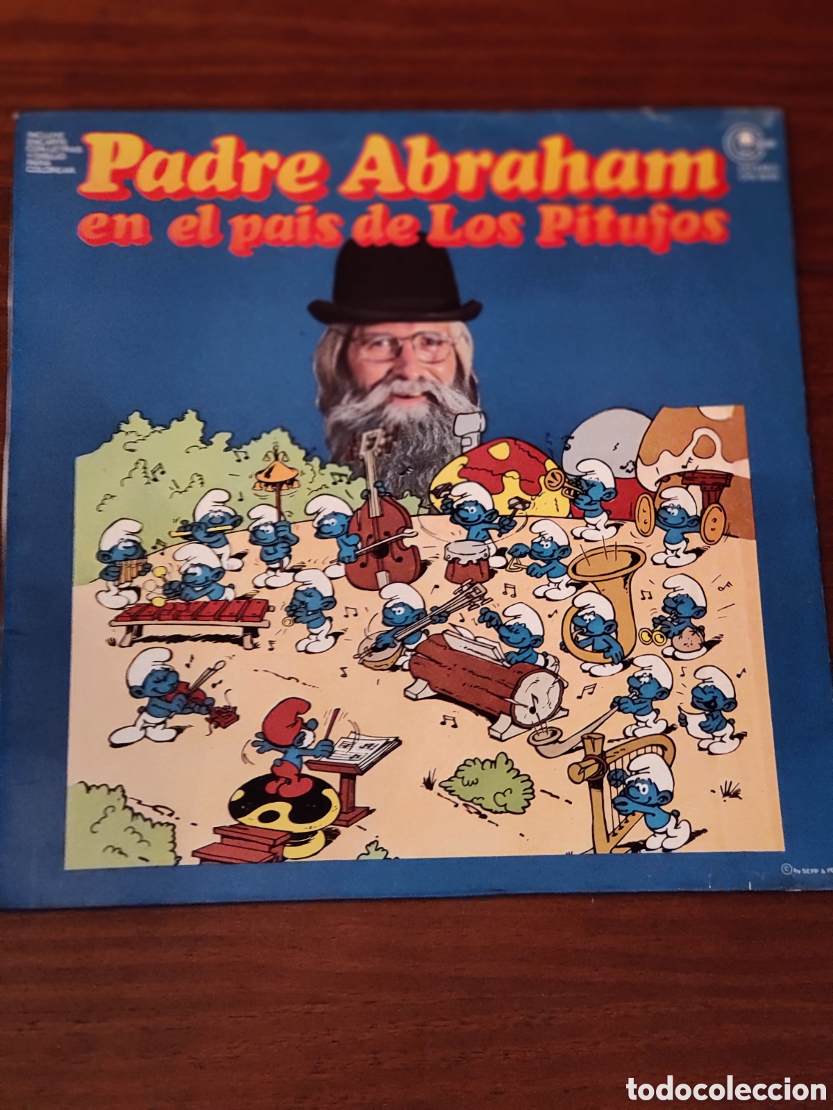 Discos de vinilo: VINILO EL PADRE ABRAHAM EN EL PA&Iacute;S DE LOS PITUFOS - Foto 1