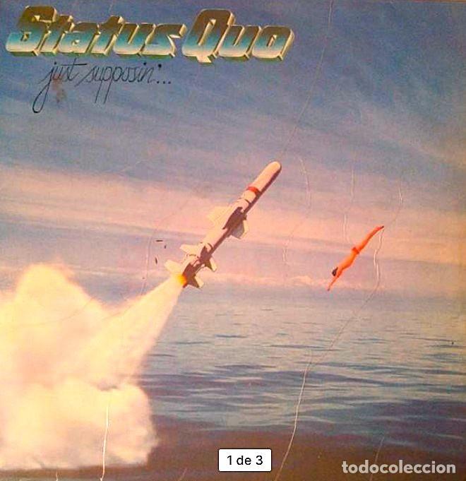 Discos de vinilo: STATUS QUO JUST SUPOSSIN /// Espa&ntilde;a vg++ - Foto 1