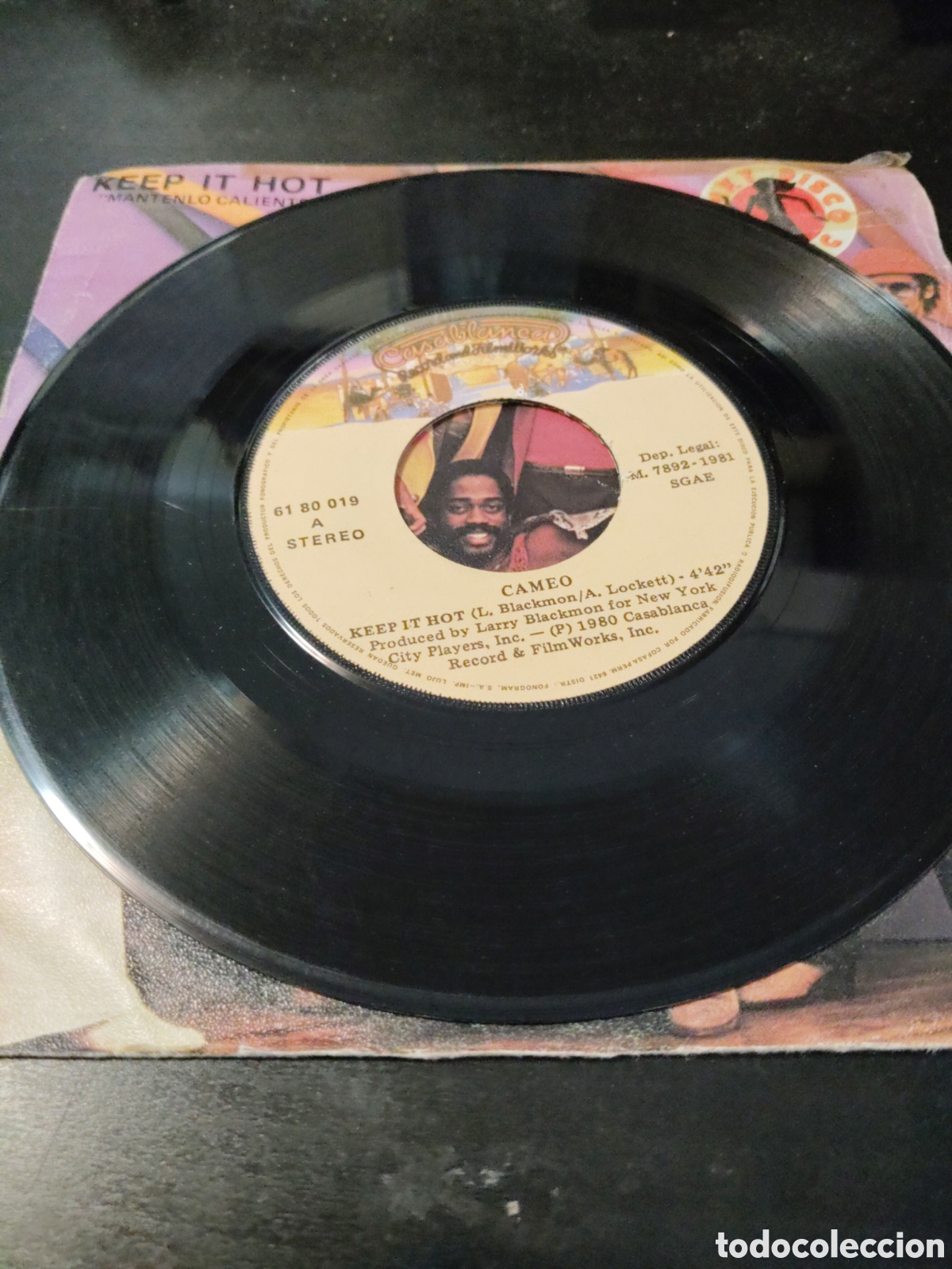 Discos de vinilo: Cameo&nbsp;&ndash;&nbsp;Keep It Hot Vinilo 7&rdquo; 1981 Espa&ntilde;a - Foto 3