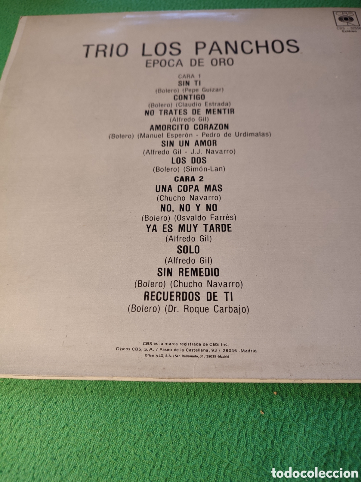 Discos de vinilo: Trio Los Panchos - &Eacute;poca de oro - Foto 2