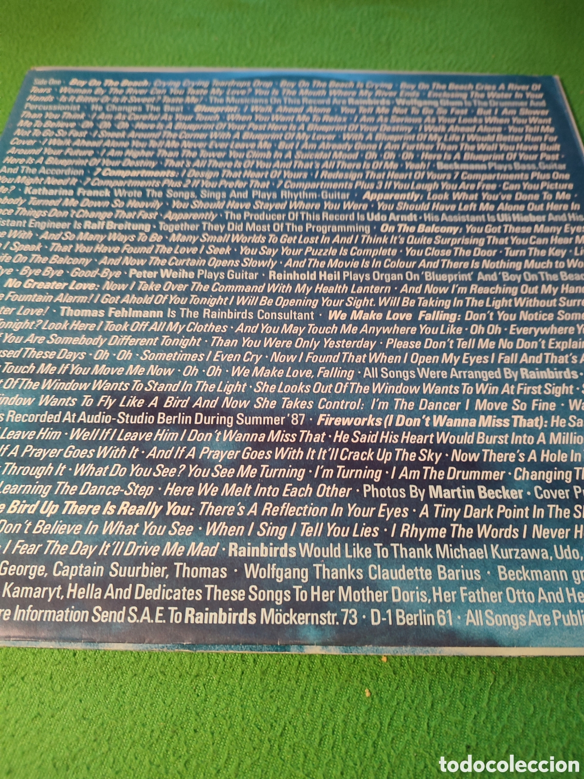Discos de vinilo: Rainbirds - Rainbirds vinilo Lp 1988 - Foto 2