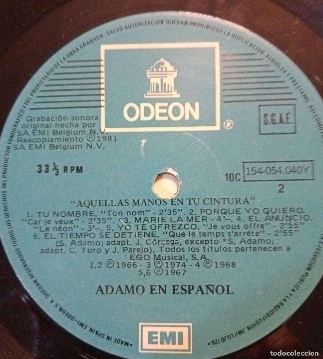 Discos de vinilo: ADAMO EN ESPA&Ntilde;OL- DOBLE LPS - Foto 7