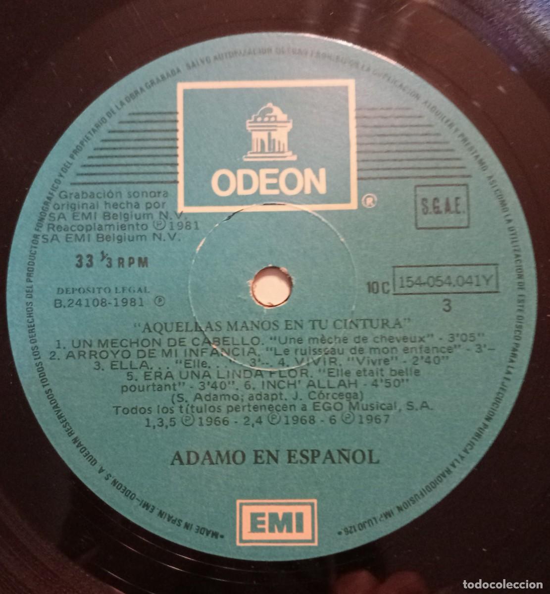 Discos de vinilo: ADAMO EN ESPA&Ntilde;OL- DOBLE LPS - Foto 9