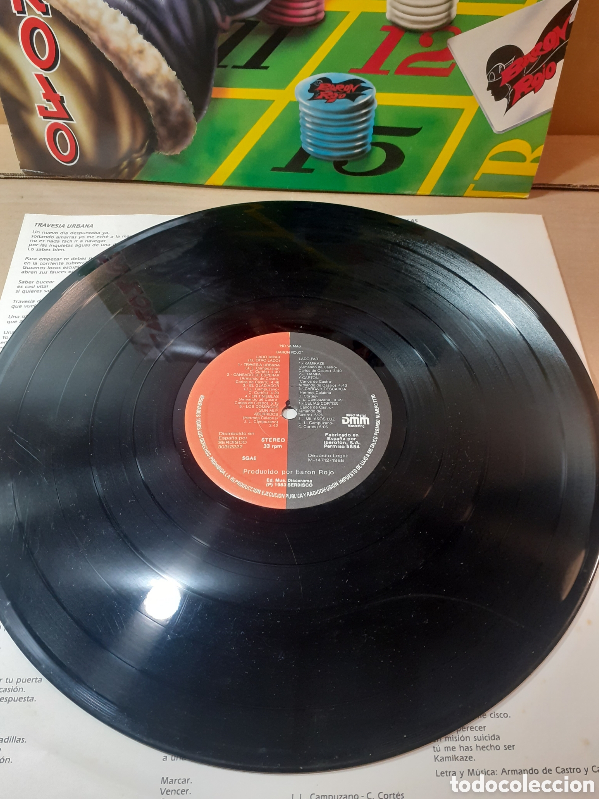 Discos de vinilo: Bar&oacute;n Rojo. No va m&aacute;s. 1983. - Foto 3