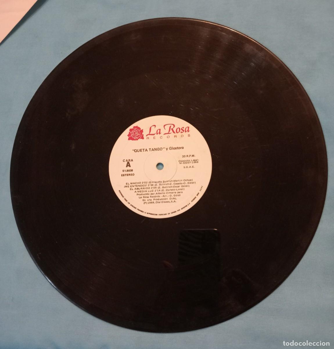 Discos de vinilo: QUETA TANGO Y GLOSTORA, LP 1988 - Foto 4