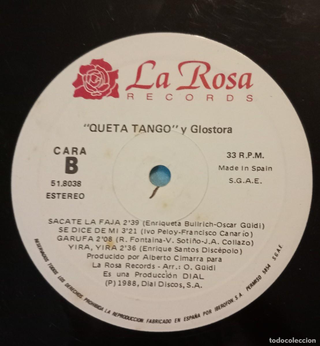 Discos de vinilo: QUETA TANGO Y GLOSTORA, LP 1988 - Foto 5