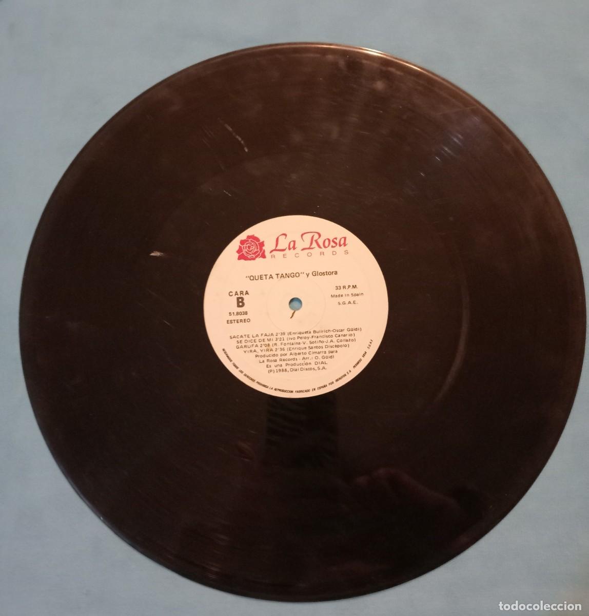 Discos de vinilo: QUETA TANGO Y GLOSTORA, LP 1988 - Foto 6